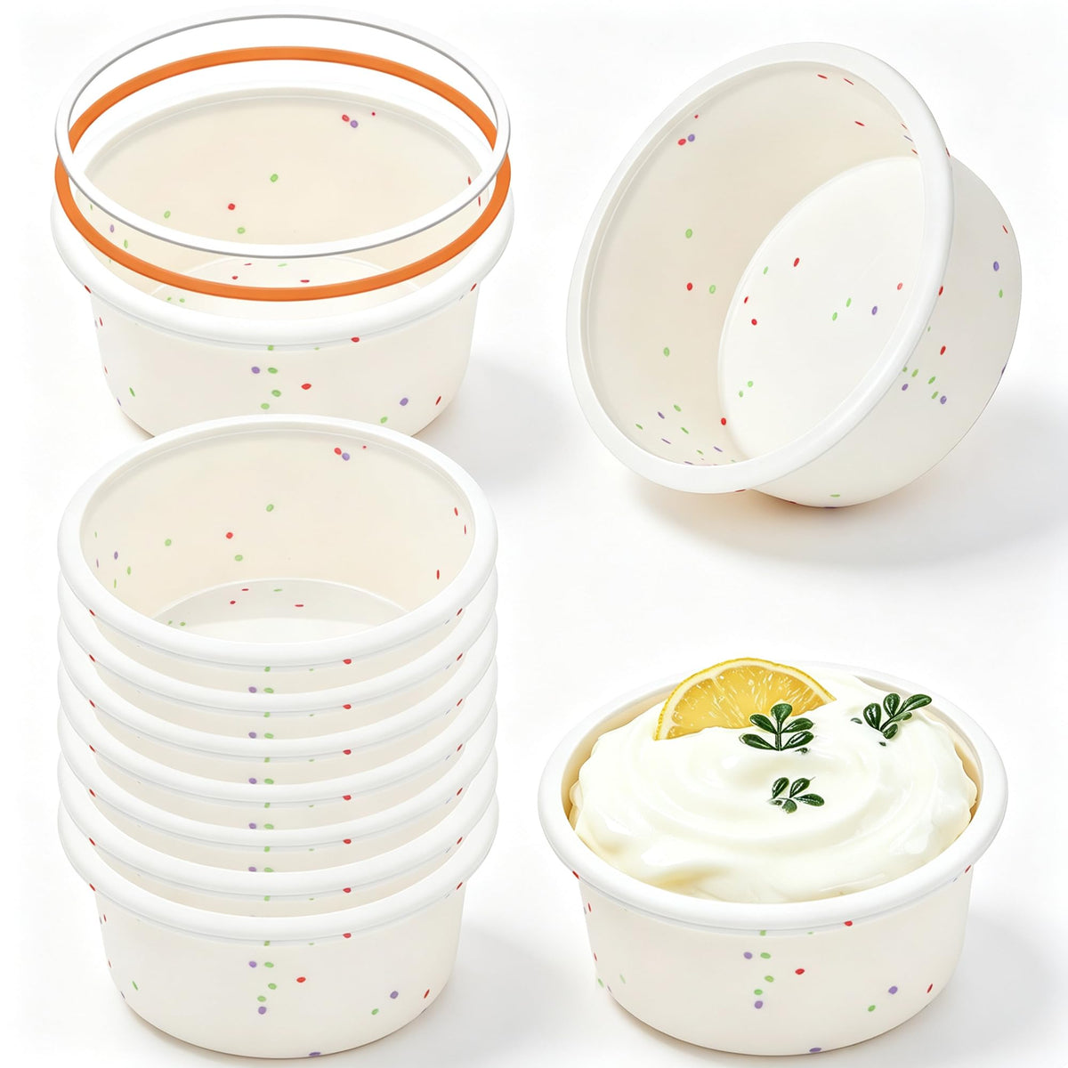 10 Inch Heart Shaped Cake Pans Silicone for Baking, 2 Pcs
