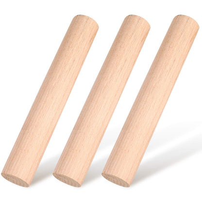 Patelai 3 Pieces Small Rolling Pin Wood Mini Dumpling Dough Roller, 6.3 in