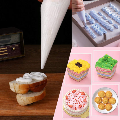 400 Pcs Piping Bags Disposable 12 In Pastry Bags Tipless Icing Piping Bag