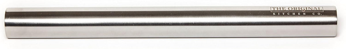 The Original Stainless Steel Rolling Pin Featuring a Non-Stick Surface Perfect for Making Pasta, Cookies, Ravioli and Pizza
