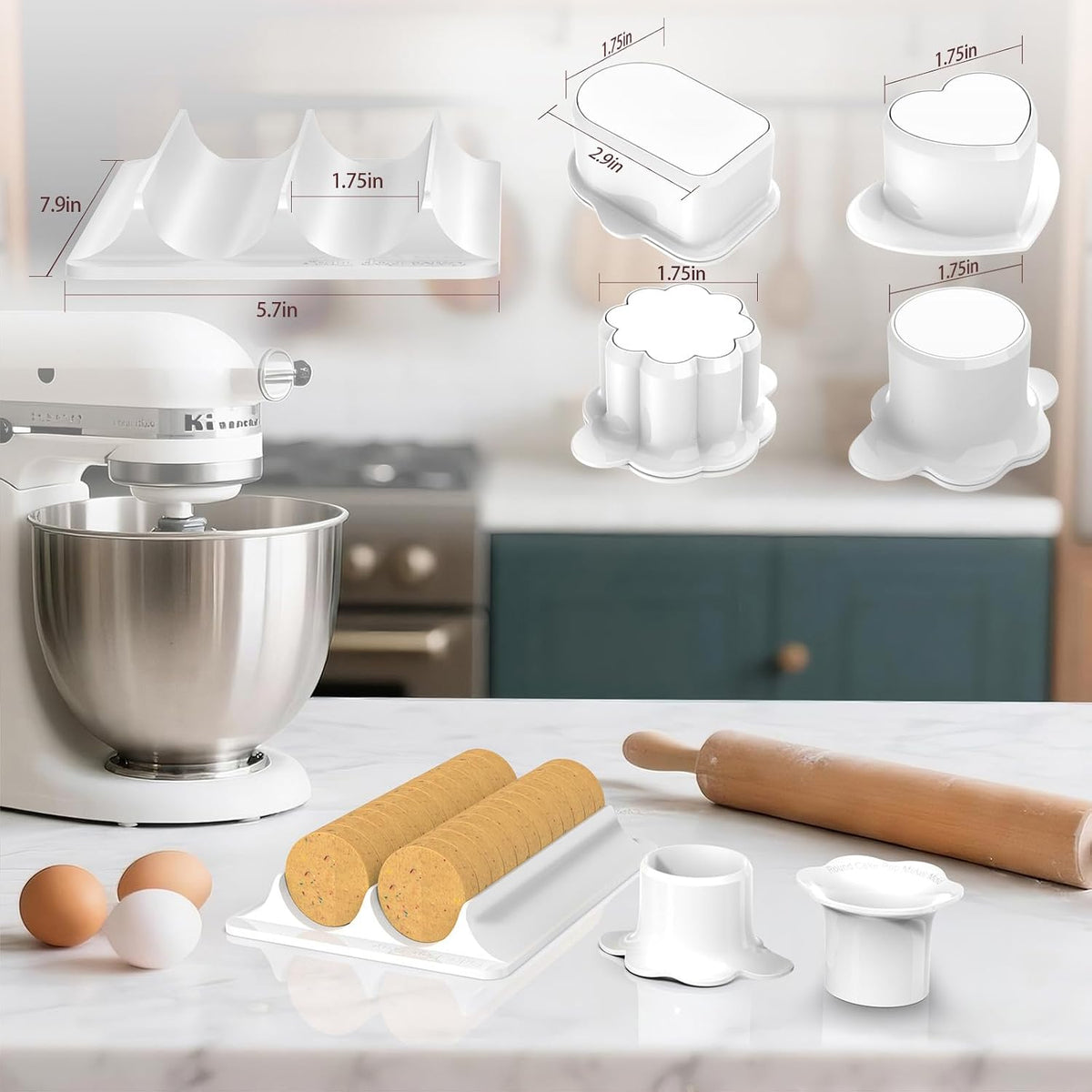 Cake Pop Molds Set, 4 Shapes with Tray, 100 Sticks Wrappers Ties