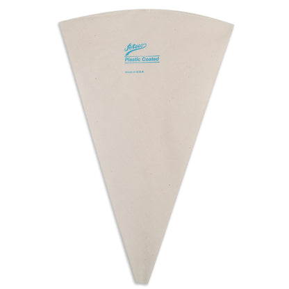 Ateco Plastic Coated Canvas Decorating Bag, 14-Inch, Reusable, Made in USA, White