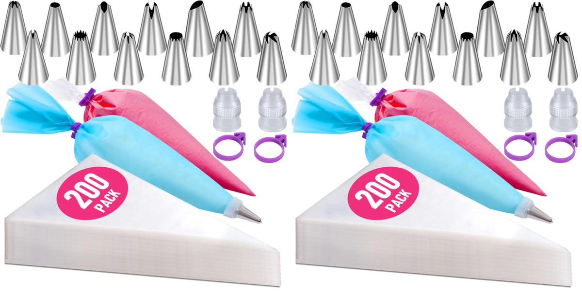 16 Inch Piping Bags Disposable, 100Pcs Large Pastry Bags