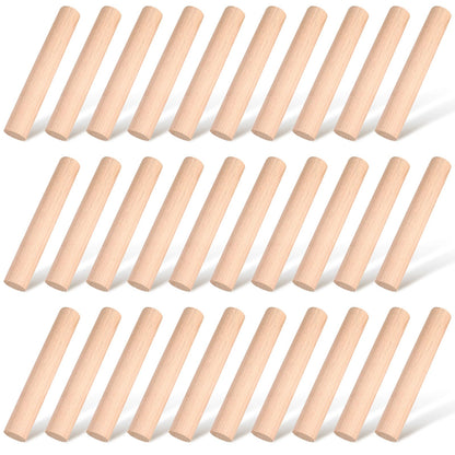 Patelai 3 Pieces Small Rolling Pin Wood Mini Dumpling Dough Roller, 6.3 in