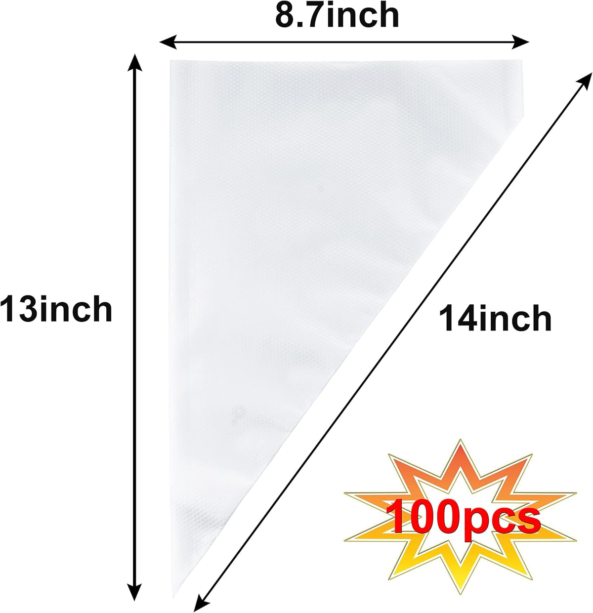 Piping Bags, Pastry Bags 100PCS 14 Inch, Disposable Icing Piping Bags