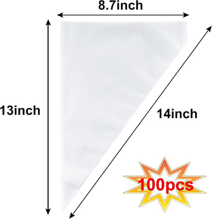 Piping Bags, Pastry Bags 100PCS 14 Inch, Disposable Icing Piping Bags