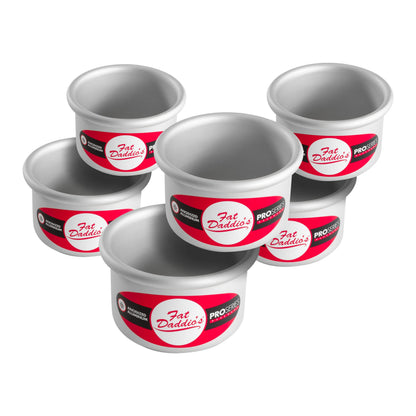 Fat Daddio's PRD-83SET Anodized Aluminum Round Cake Pans, 2 Piece Set, 8 x 3 Inch