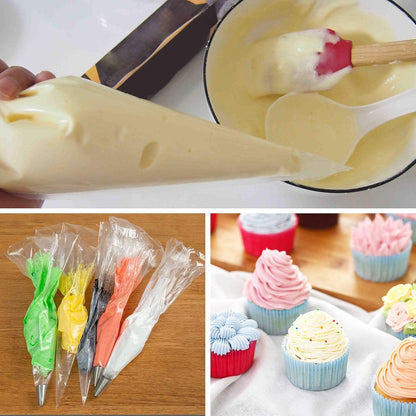 18 Inch Piping Bags 100 Pcs Disposable Pastry Bags Cake Decorating Bags