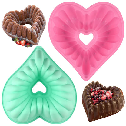 HUAKENER 2 Pcs Charlotte Cake Pan, 8 Inch Round Cake Pan