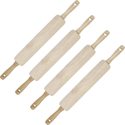 GoodCook Classic Wooden Rolling Pin with Easy Roll Bearings
