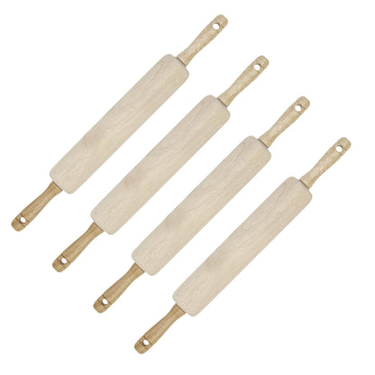 GoodCook Classic Wooden Rolling Pin with Easy Roll Bearings