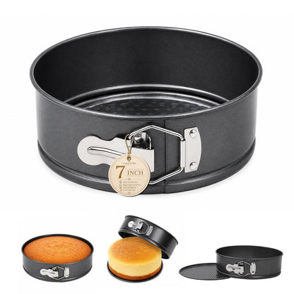 CAKETIME 7" Springform Pan with Removable Bottom, Leakproof Cheesecake Pan