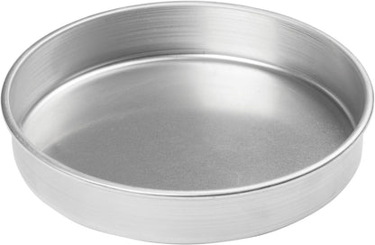 Winco 10" Red Heavy-Duty Round Layer Aluminum Cake Pan