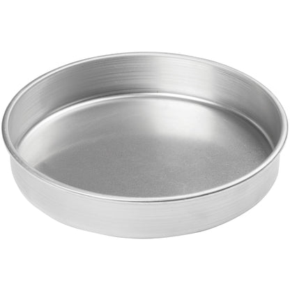 Winco 10" Red Heavy-Duty Round Layer Aluminum Cake Pan