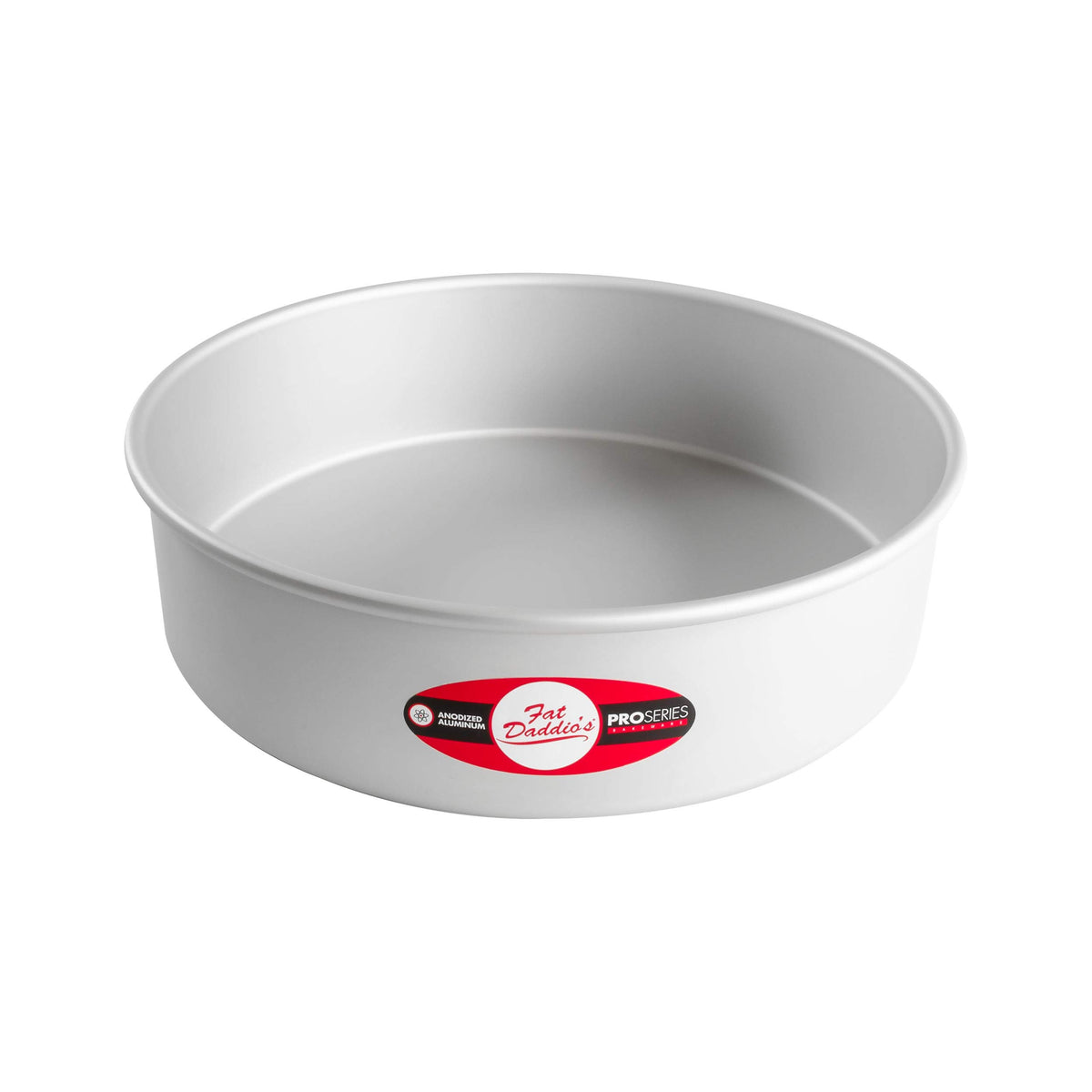 Fat Daddio's PRD-83SET Anodized Aluminum Round Cake Pans, 2 Piece Set, 8 x 3 Inch