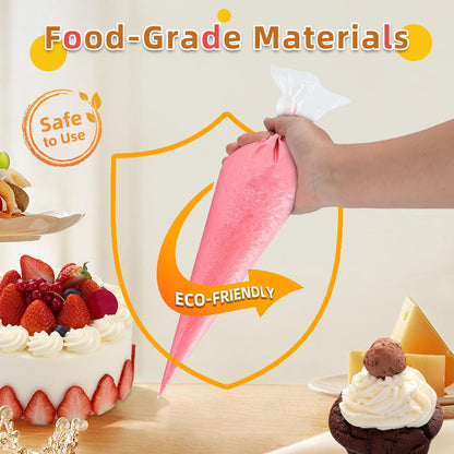 16 Inch Piping Bags Disposable, 50 Pcs Large Pastry Bags