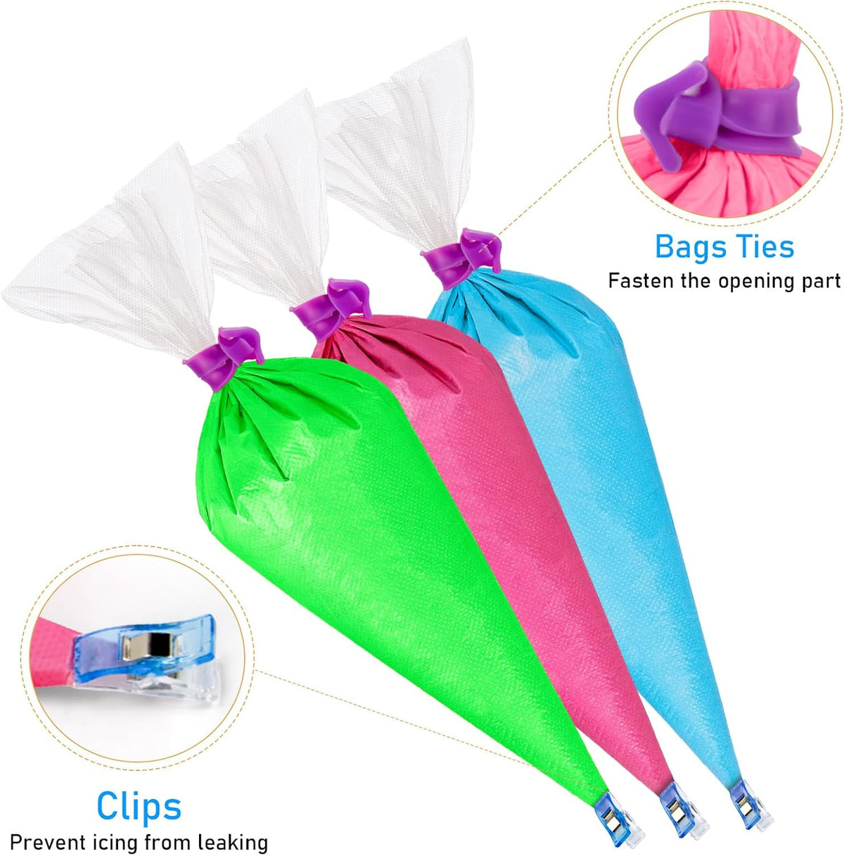 Piping Bags Set, Pastry Bags, Frosting Bags, Cake Decorating Bags