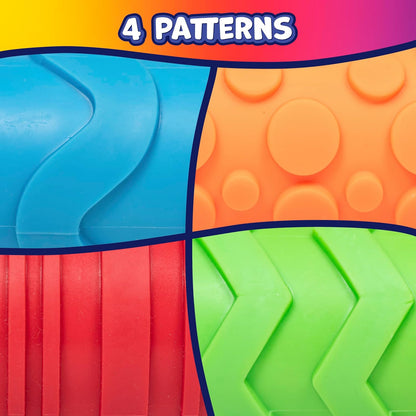 READY 2 LEARN Paint and Dough Texture Rollers, Set of 4