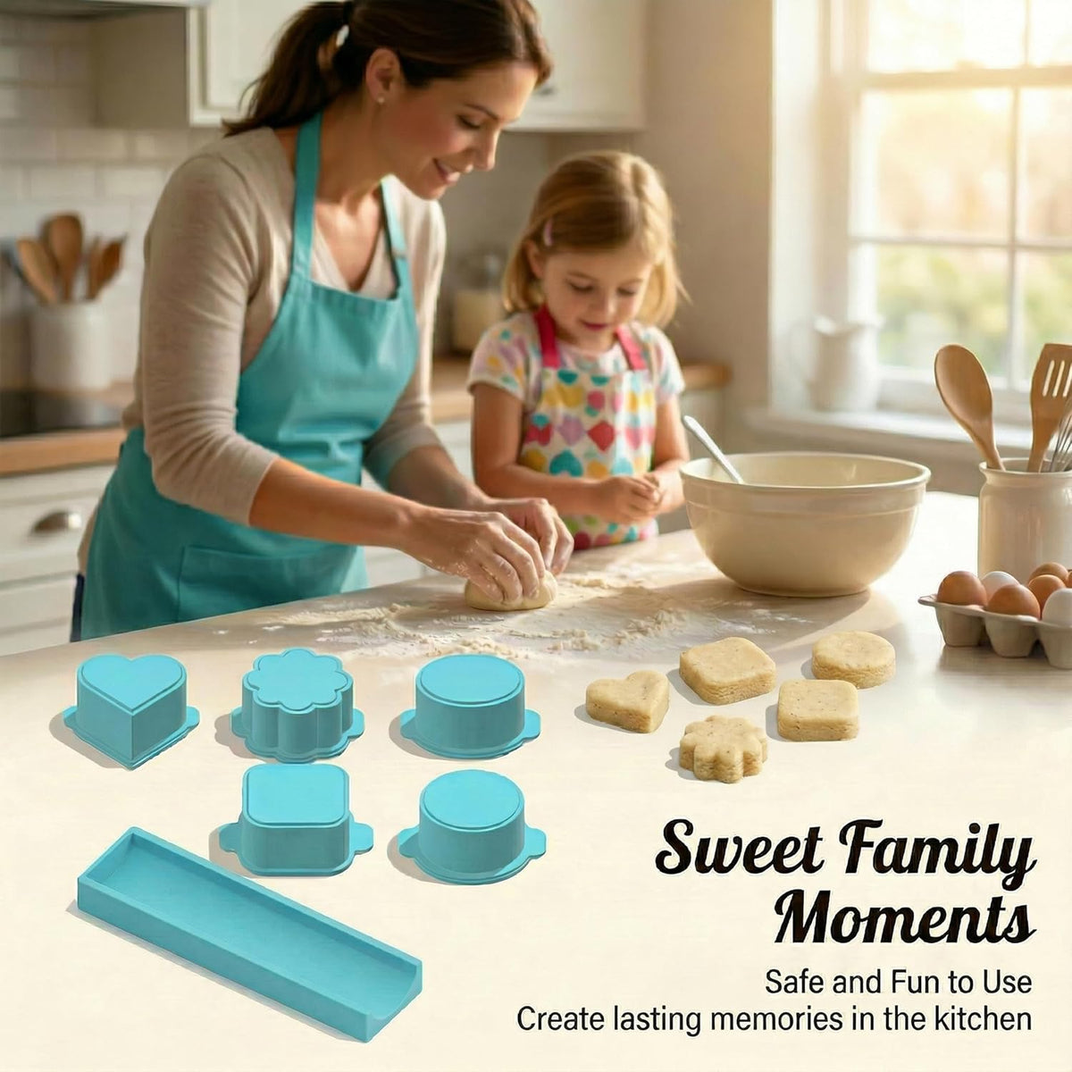 5 PCS Cake Pop Mold Set with 7.8-inch Tray, 5 Shape Cakepop Cutter