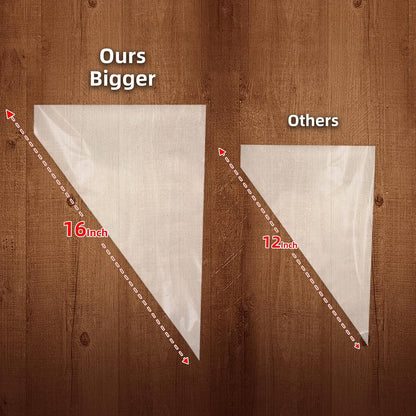 16 Inch Piping Bags Disposable, 50 Pcs Large Pastry Bags