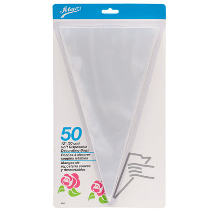 Ateco Soft Disposable Decorating Bags, 18-Inch, Pack of 200, Made in USA