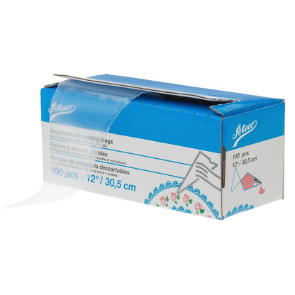 Ateco Disposable Decorating Bags, 18-Inch, Pack of 100