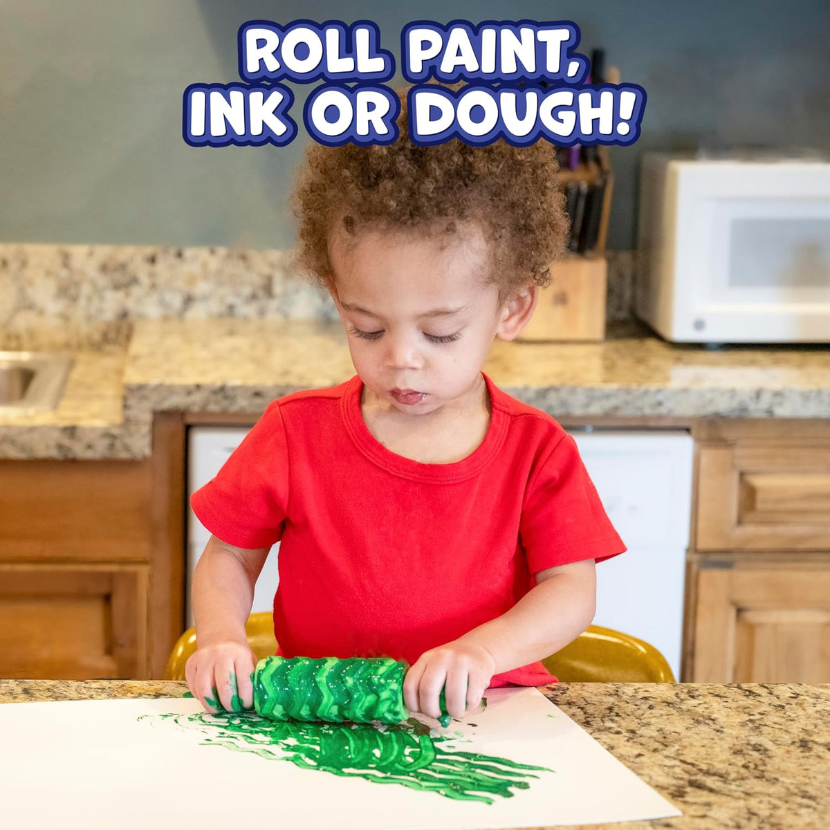READY 2 LEARN Paint and Dough Texture Rollers, Set of 4