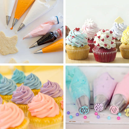 Piping Bags, Pastry Bags 100PCS 14 Inch, Disposable Icing Piping Bags