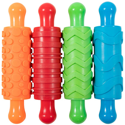 READY 2 LEARN Paint and Dough Texture Rollers, Set of 4