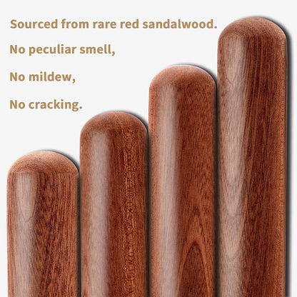 AISOSO French Rolling Pin for Baking,17.7 Inches Wooden Dough Roller,Brown